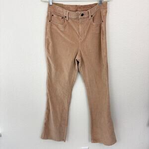 L.L. Bean Womens Everyday Corduroy Pant Size 14 Stretch Neutral Fall Camel Brown